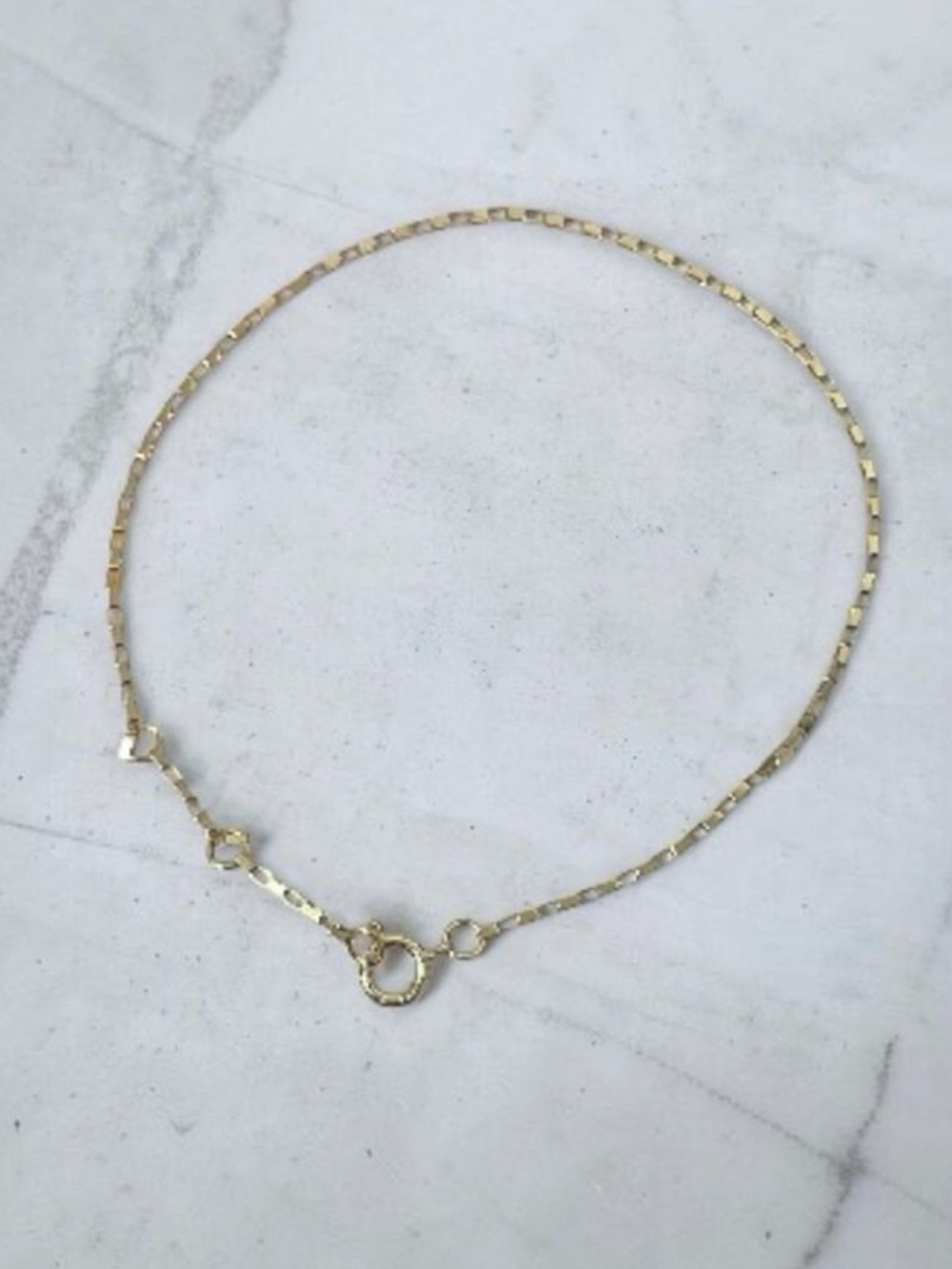 Mejuri FIRM PRICE Delicate 14k Gold Box Chain Bracelet